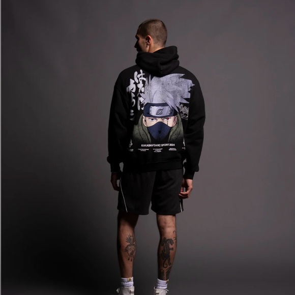 DARC SPORT X NARUTO X KAKASHI HATAKE “NINJA WORLD” HOODIE - Picture 5 of 9